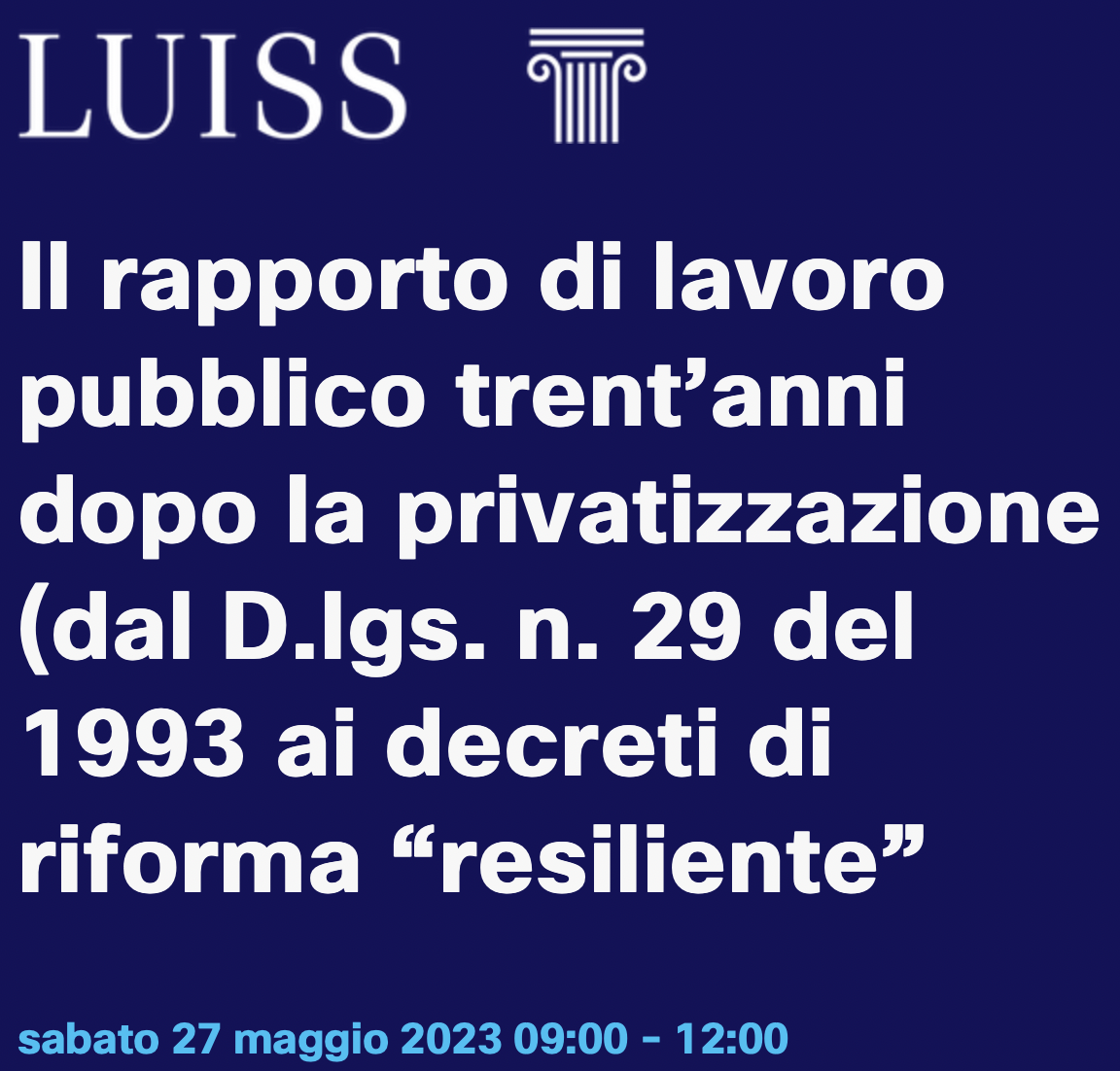 Il rapporto di lavoro pubblico trent’anni dopo la privatizzazione